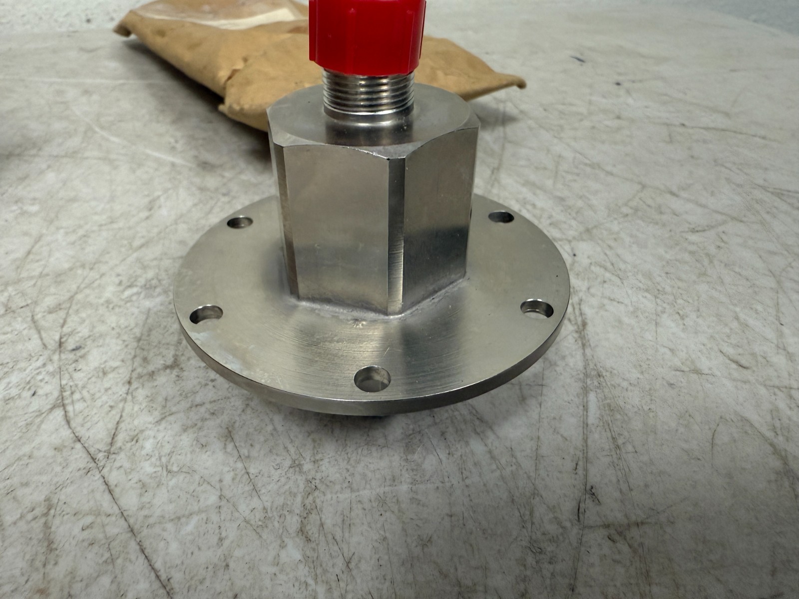 Flange Mount RF Coaxial Connector Adapter N-Type/SMA Military Aerospace Surplus