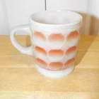 Vintage Fire King Camelot Coin Dot Red Thumbprint Coffee Cup Mug