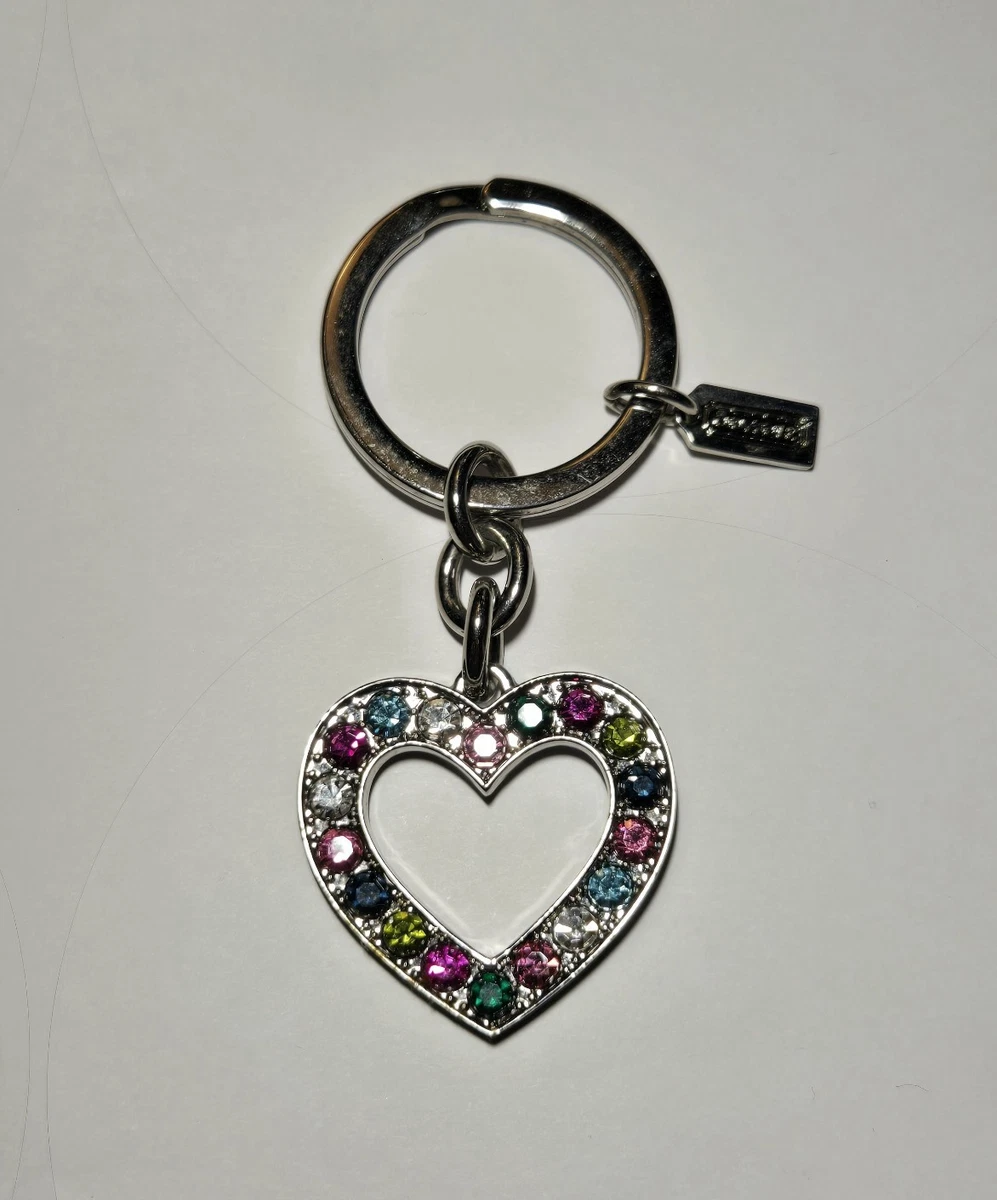 25+ Coach Heart Crystal Key Chains, Rings & Finders for Women for