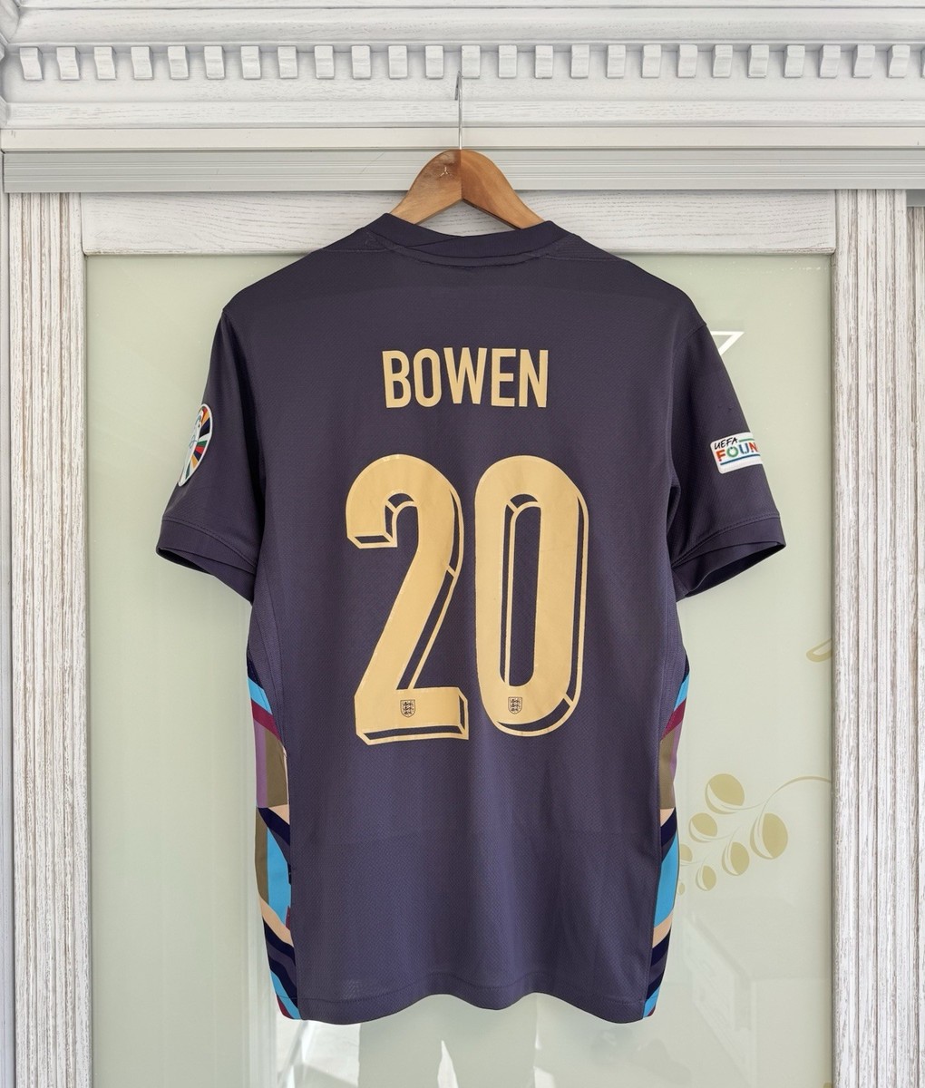 Bowen #20 England 2024-2025 Euro Away Soccer Jersey Football Kit