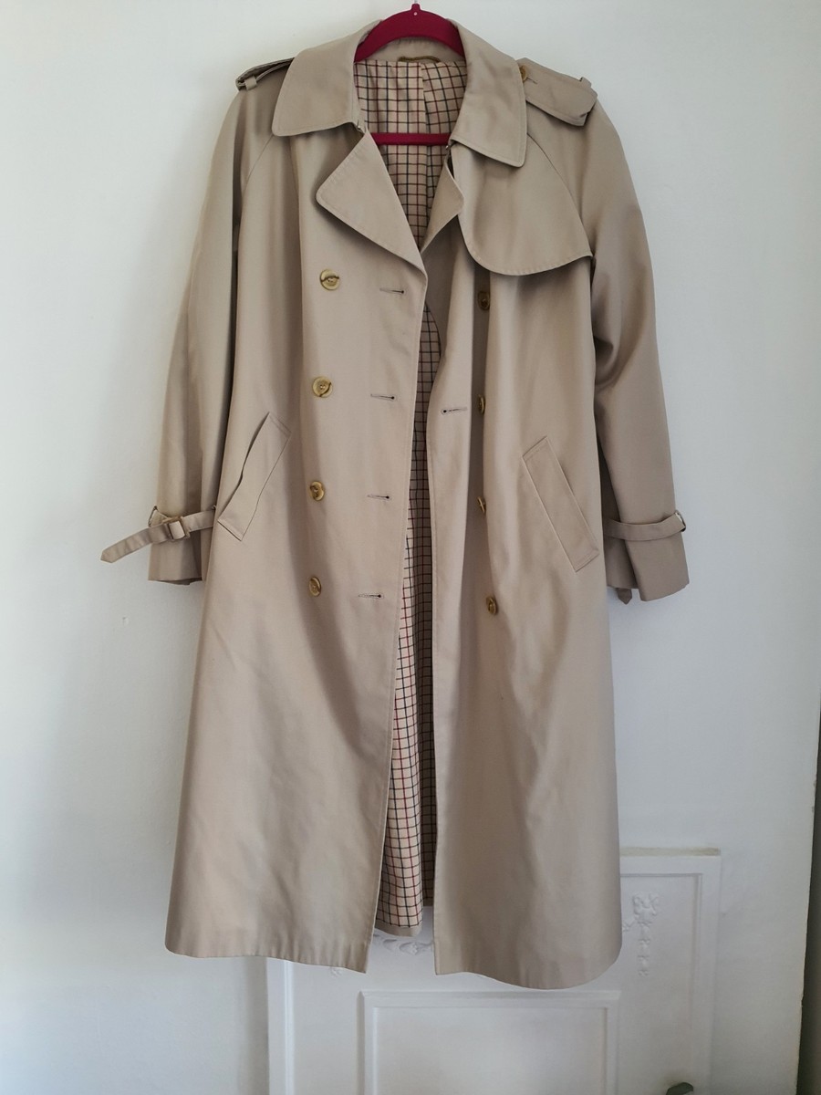Vintage Dannimac Royale Beige Trench Coat – Long Belted Mac UK 12