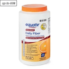 Equate Orange Fiber Powder 48.2oz | Compare to Metamucil | 4-in-1 Supplement