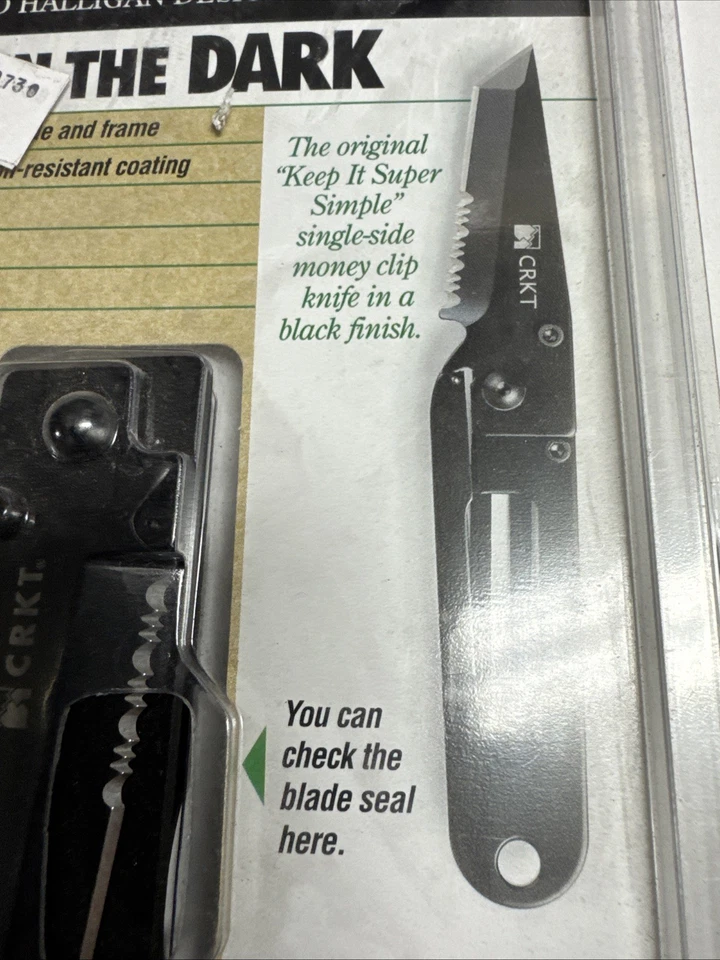 CRKT Columbia River Ed Halligan H.U.G. Lâmina de pasta de faca de bolso HUG Design - Imagem 2 de 4