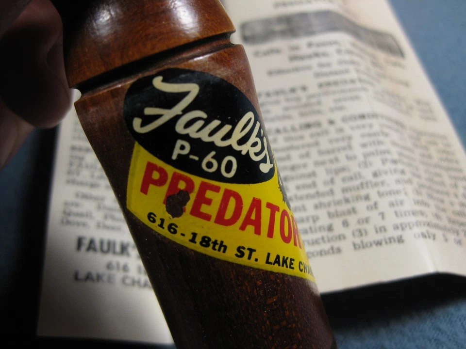 Nice Vintage NIB. Faulk's P-60 Predator Call - Image 2 of 4