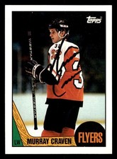 1987 Topps Hockey #22 Murray Craven Signed Autograph (no COA)