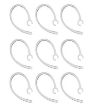 Universal Small Clamp Bluetooth Ear Hook Loop Clip Replacement - Set of 9 Clear