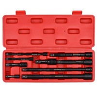 VerläNgerungsstangen Set SteckschlüSsel 9 Teilig CR-V Stahl 1/4 3/8 1/2 Zoll