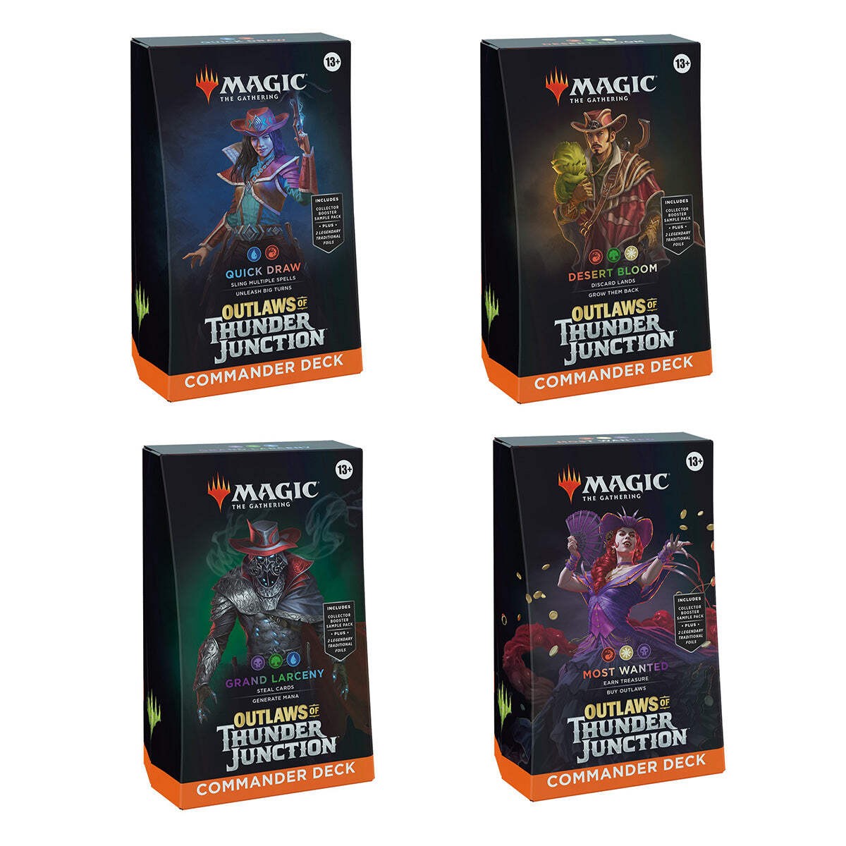 Magic Outlaws of Thunder Junction Commander Decks (Set of 4) | eBay