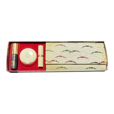 1964 Vintage Shiseido Zen Eau de Cologne gift set NOS Wallet Compact Lipstick