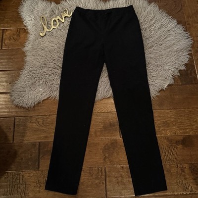 Clara Sun Woo Pants Womens Small Black Slim Ankle Pull On Stretch Made In USA