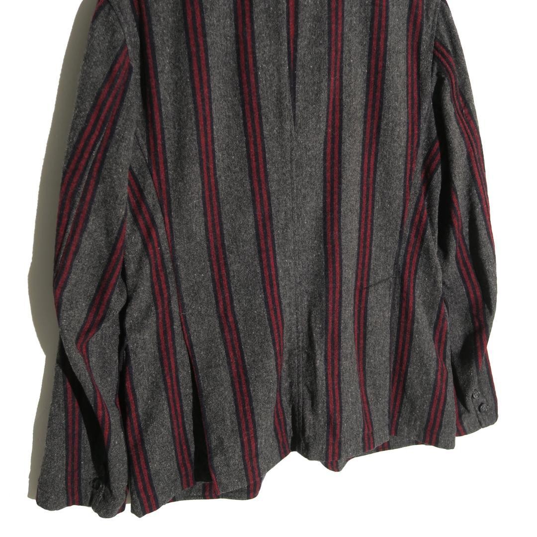 Engineered Garments Wool Striped Jacket Gray S Ex… - image 4