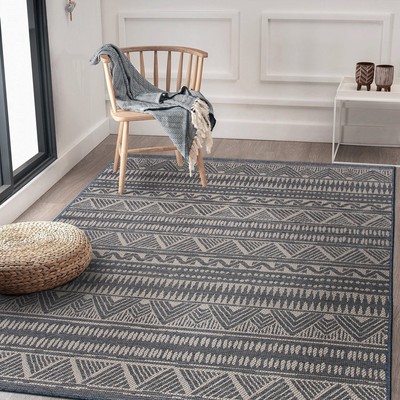 Rugshop Area Rug Bohemian Geometric Carpet Living Room Rugs 5x7 Rugs for Sale