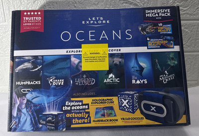 Let's Explore VR Headset for Kids Oceans Virtual Reality Family Quest New Sealed