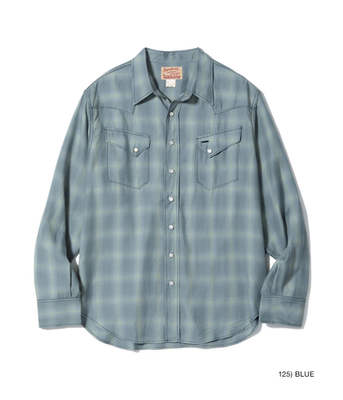 SUGAR CANE Lot No. SC29688 OMBRE CHECK WESTERN SHIRT Made in Japan