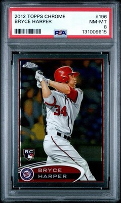 2012 Topps Chrome Bryce Harper #196 Batting (RC) PSA