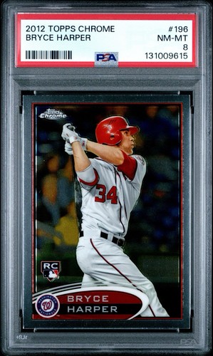 2012 Topps Chrome Bryce Harper #196 Batting (RC) PSA