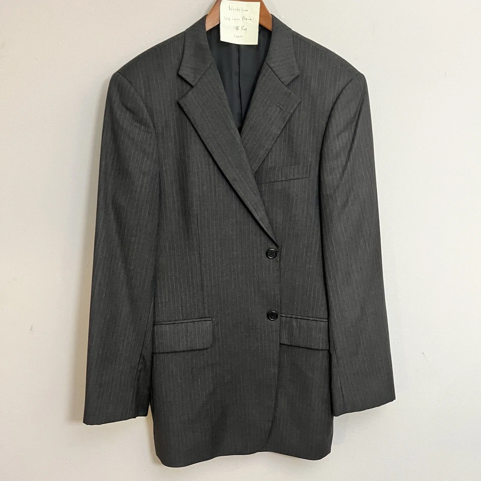 Chaqueta Blazer Abrigo Deportivo Nordstrom Loro Piana 44R Gris Rayas Super 120s Para Hombre’s Foto 3 de 4