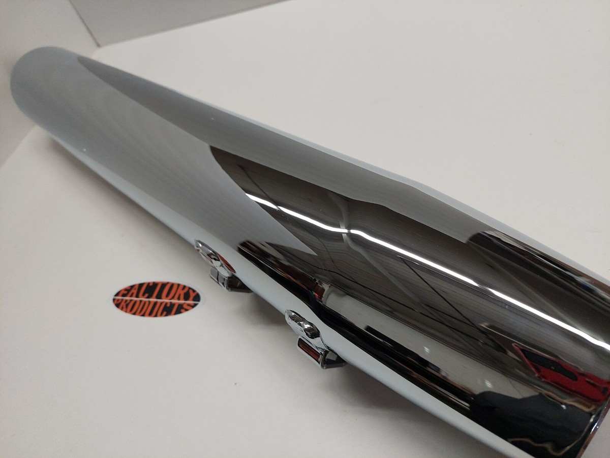 【23.65】24FW★ Essential Wool Rib Muffler GENUINE HARLEY DAVIDSON Right Chrome Exhaust Muffler 65846