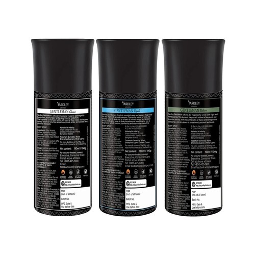 3 Pack of Yardley Body Spray Deodorant Mix Within The Available Kinds (3X150ML) - Picture 3 of 6