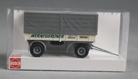 "Busch 53355 [H0,1:87] AnhäNger Ifa Hl 80 Mit Plane, \"WernesgrüNer\" - Neuware!"