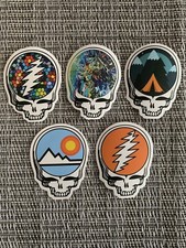 Set Of 5 Grateful Dead / Jerry Garcia / Dead  Co. SYF Vinyl Stickers, Brand New