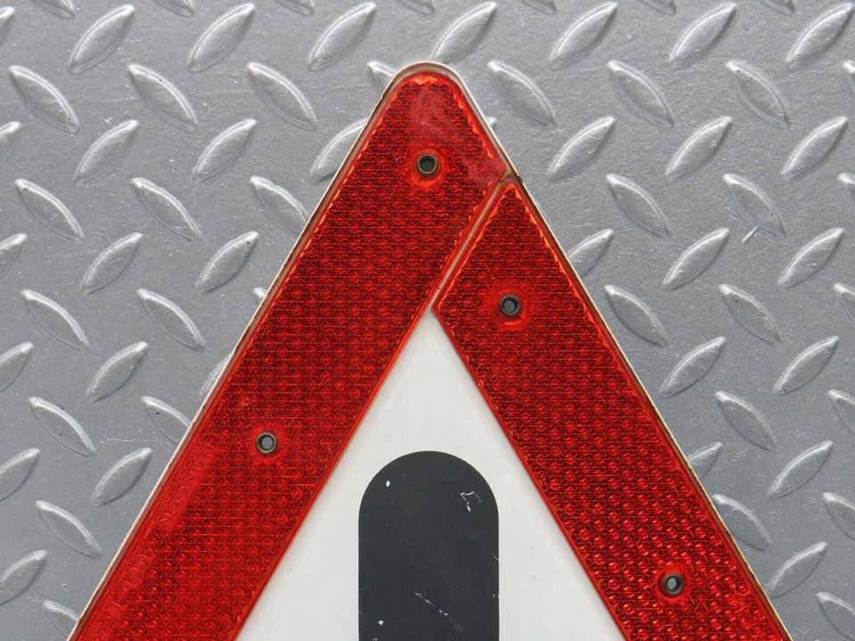 ⚙38896⚙ Triángulo de advertencia Mercedes-Benz W201 190E Foto 2 de 4