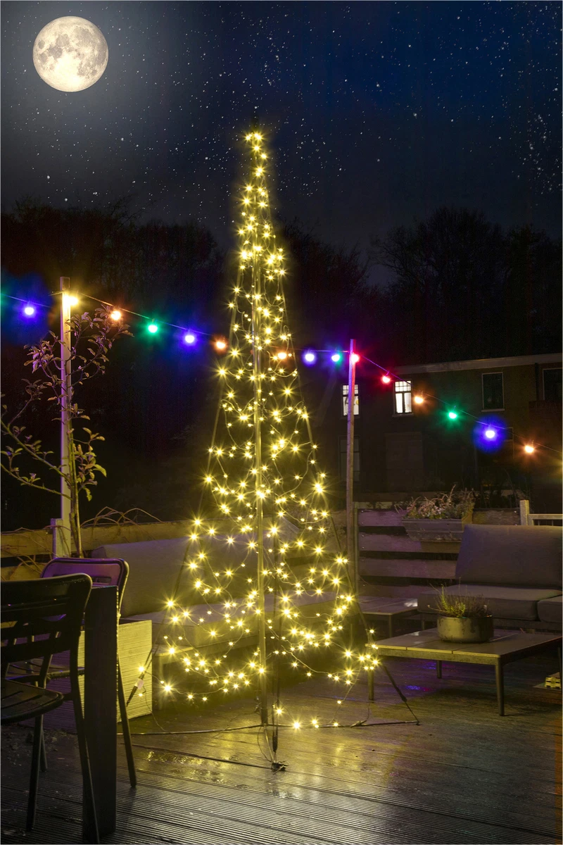 Fairybell Outdoor Christmas Tree 3m 320 LED Lights with Mast Warm White XMAS