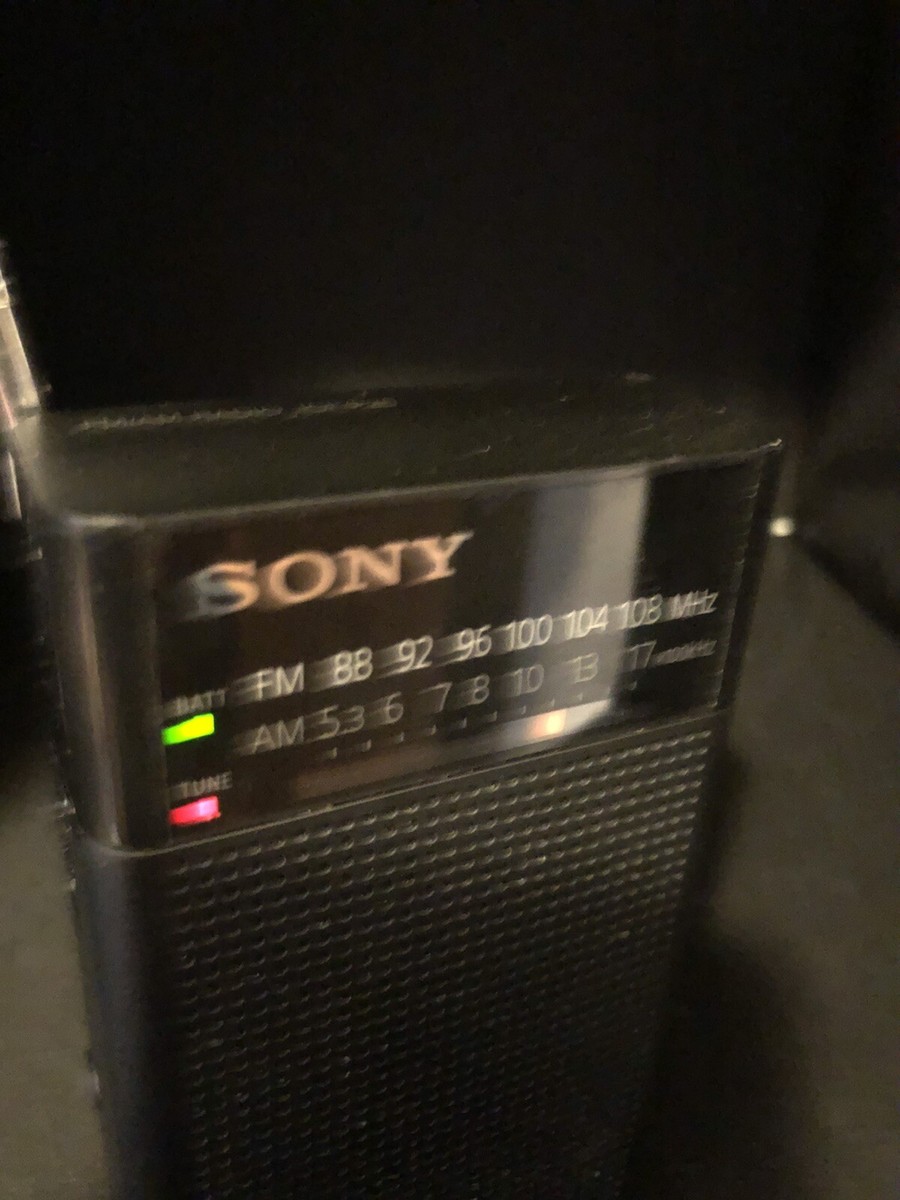 Sony ICF-P26 Portable Pocket FM/AM Radio Built-in Speaker TESTED