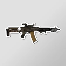 Alpha AK Rifle Art - Laptop Sticker Vinyl 4" Wide
