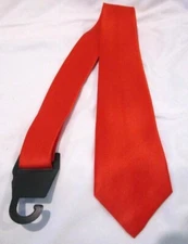 Unisex Bright Red Silk Feel Polyester Neck tie 56" L x 3" W-Red Tie-Brand New!