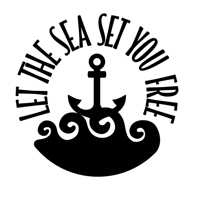 Let The Sea Set You Free Anchor Vinyl Decal Sticker For Home Cup Car Wall a3298