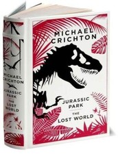 Sealed Jurassic Park/The Lost World by Michael Crichton Leather Bound Hardcover