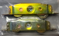 2 Pack Adjustable Sliding Patio Glass Door Tandem Roller  1-1/4" Wheels