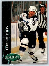 1992-93 Parkhurst Chris Kontos Rookie Tampa Bay Lightning RC #176
