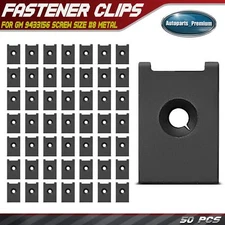 50Pcs #8 10mm Phosphate Metal Spring Type U Nut Clips Retainer for GM 9433156