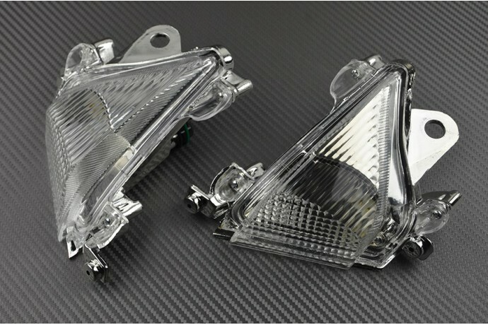 Clignotants LED clairs pour Kawasaki ZX10R à haute luminosité 04-05