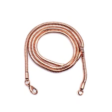 100% Oxidized Pure Copper Snake Chain Designer Link Chain Necklace Jewelry RJ-06
