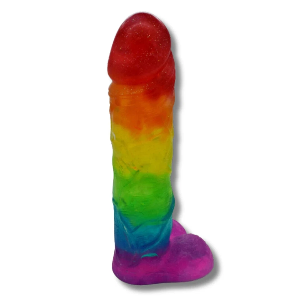 RAINBOW SENSATION Rainbow 3D Penis Willy SOAP Pride LGBTQ Gay Flag Secret Santa Gift Funny Novelty