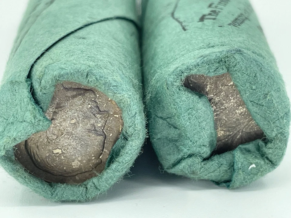 WOW---(2)-1954 Orig Bank wrapped  Rolls  SILVER Dimes  National Bank Scranton PA - Image 3 of 3