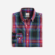 J. Crew Men's Slim Fit Secret Wash 2-Ply Yarns Cotton Poplin Shirt 90 NEW M