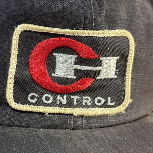 Vintage CH Control Trucker Mütze Strapback Cap Made in USA Patch schwarz Mesh Vintage - Bild 3 von 13
