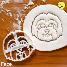 Tagliabiscotti Maltipoo Face | Ritratto in miniatura cane barboncino razza maltese mix