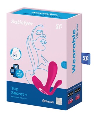 Satisfyer Top Secret Plus Pink G-Spot Wearable Vibrator, New