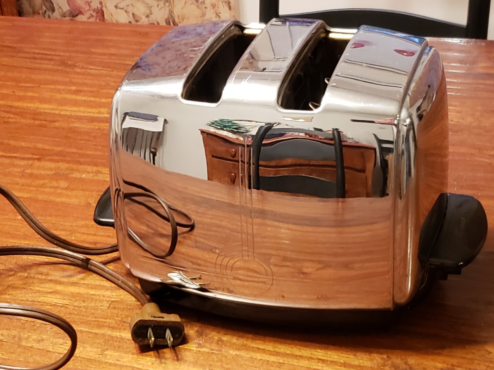 Sunbeam Mo. T20 Radiant Control Chrome Art Deco 1950's Toaster WORKS