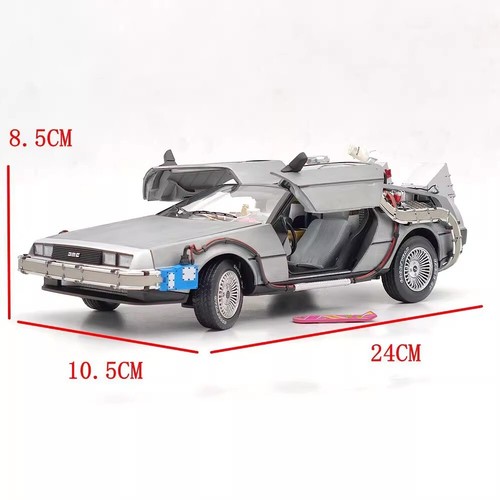 1/18 Scale Back to the Future DeLorean Time Machine Elite Diecast car Model Toy - Picture 5 of 13