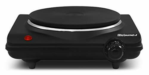 Countertop Single Cast Iron Burner, 1000 Watts Electric Hot Plate, Temp Control - Picture 1 of 8