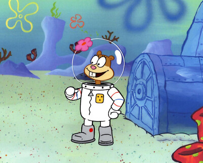 WOW SANDY GREAT ! Spongebob Production CEL #6368 
