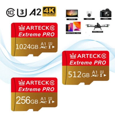 Micro SD Card 64GB 128GB 256GB 512GB 1024GB Ultra TF Class 10 Memory Card Lot