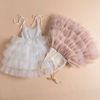 Beauty Dresses Girls Children Tutu Gown Layer Princess Evening Casual Dress