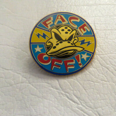 Disney Face Off Mighty Ducks Mask Cartoon HTF Pin